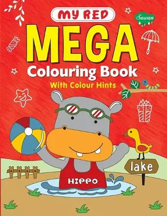 My Red Mega Colouring book cover