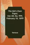 The Girl's Own Paper, Vol. XX. No. 999, February 18, 1899 cover