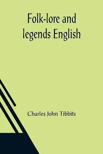 Folk-lore and legends English cover