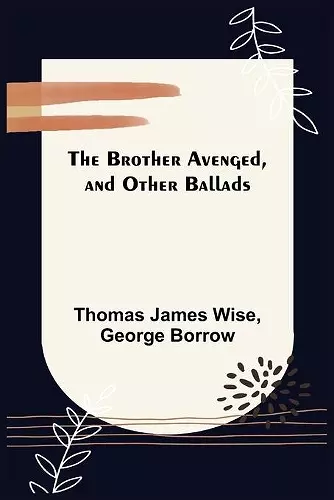 The Brother Avenged, and Other Ballads cover