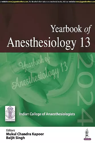 Yearbook of Anesthesiology: 13 cover