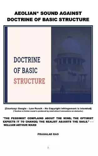 AEOLIAN SOUND AGAINST DOCTRINE OF BASIC STRUCTURE cover