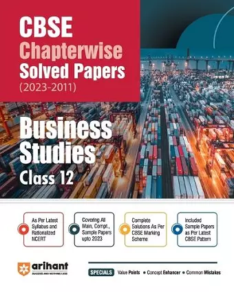 CBSE Chapterwise Solved Papers Class 12th Business Studies (EditionV) cover