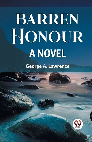 Barren Honour a Novel cover