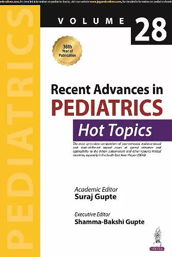 Recent Advances in Pediatrics - Hot Topics cover