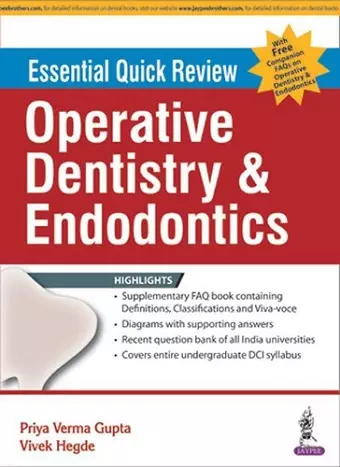 Essential Quick Review: Operative Dentistry & Endodontics cover