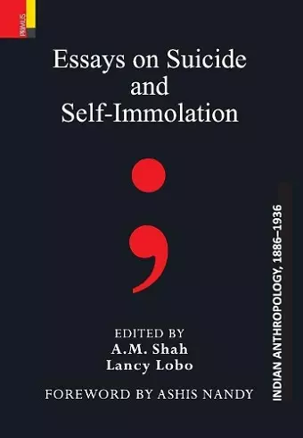 Essays on Suicide and Self-Immolation cover