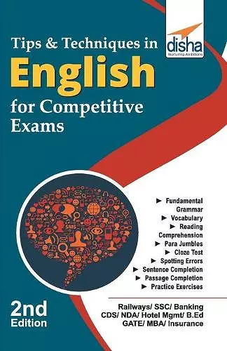 Tips & Techniques in English for Competitive Exams cover