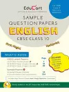 Educart Cbse Sample Question Paper Class 10 English for Febuary 2020 Exam cover