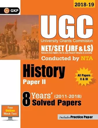 UGC Net/Set (Jrf & Ls) Paper II History 8 Years Solved Papers 2011-18 cover