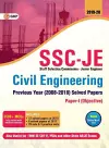 SSC JE Civil Engineering for Junior Engineers Previous Year's Solved Papers (2008-18), 2018-19 for Paper I cover