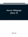 American bibliography cover