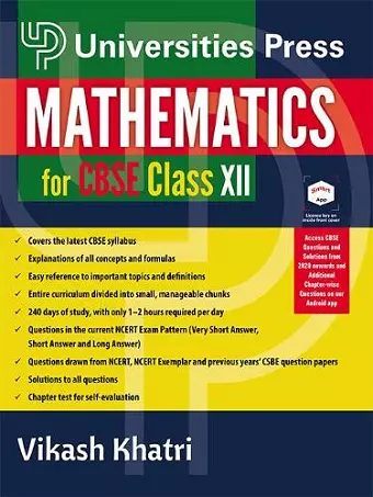 Mathematics for CBSE Class XII cover