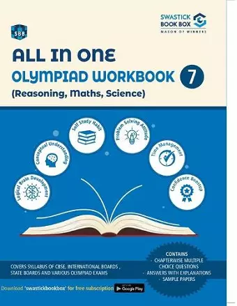 All in One Olympiad Workbook for Reasoning, Math, Science - Class 7 cover