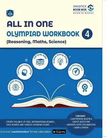 All in One Olympiad Workbook for Reasoning, Maths & Scienceclass 4 cover