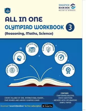 All in One Olympiad Workbook for Reasoning, Maths & Scienceclass 3 cover