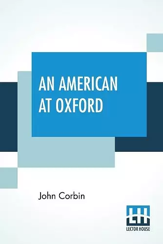 An American At Oxford cover