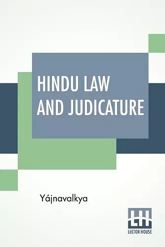 Hindu Law And Judicature cover