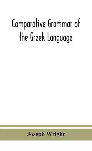 Comparative grammar of the Greek language cover