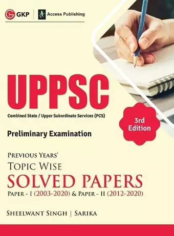 Uppsc 2021previous Years Topic Wise Solved Papers-Paper I (2003-2020) cover