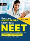 NEET 2022- Class XI-XII Chapter-wise Solved Papers 2005-2017 (Includes 2018 - 21 Solved Papers ) by GKP cover