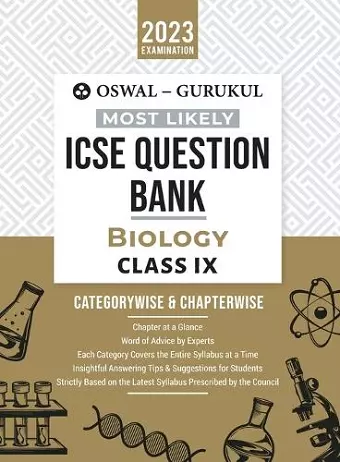 Most Likely Icse Question Bank Biology Class 9 cover