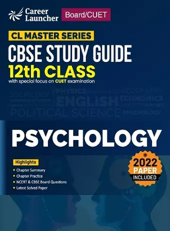 Board plus CUET 2023 CL Master Series - CBSE Study Guide - Class 12 - Psychology cover