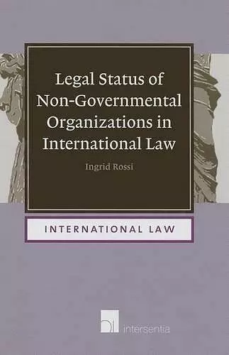 Legal Status of Non-Governmental Organizations in International Law cover