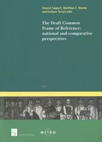 The Draft Common Frame of Reference: National and Comparative Perspectives cover