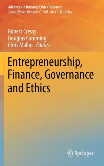 Entrepreneurship, Finance, Governance and Ethics cover