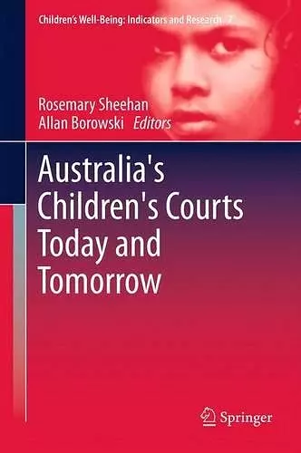Australia's Children's Courts Today and Tomorrow cover