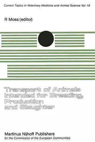 Transport of Animals Intended for Breeding, Production and Slaughter cover