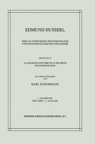 Ideen zu einer Reinen Phänomenologie und Phänomenologischen Philosophie cover