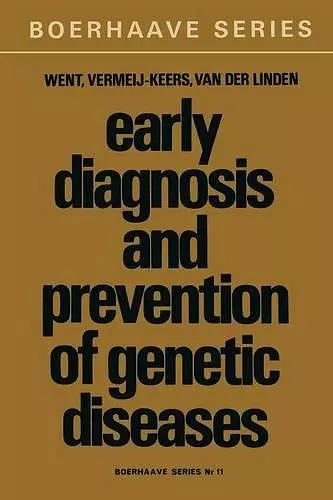 Early Diagnosis and Prevention of Genetic Diseases cover