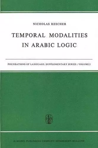 Temporal Modalities in Arabic Logic cover