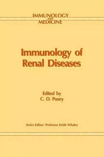 Immunology of Renal Disease cover