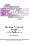 Nonlinear Functional Analysis and Its Applications cover