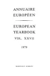 Annuaire Europeen / European Yearbook cover