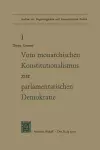Von Monarchischen Konstitutionalismus Zur Parlamentarischen Demokratie cover