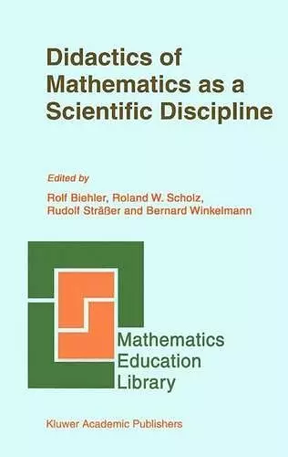 Didactics of Mathematics as a Scientific Discipline cover