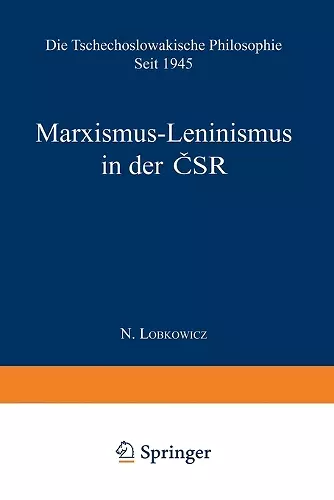 Marxismus-Leninismus in der ČSR cover