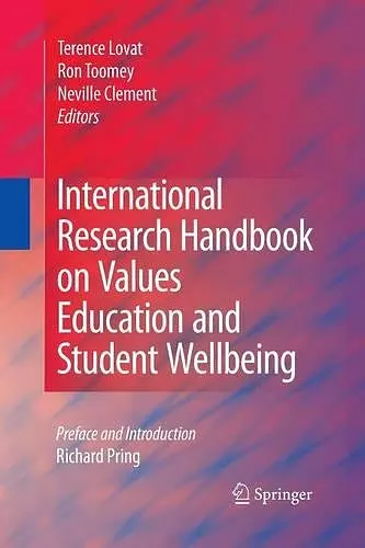 International Research Handbook on Values Education and Student Wellbeing cover