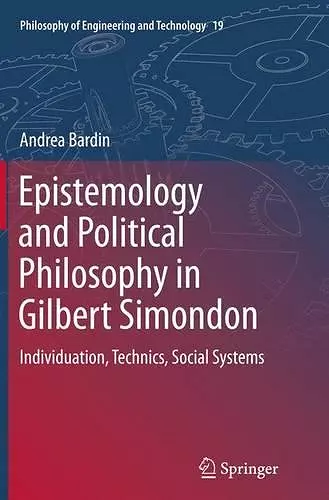 Epistemology and Political Philosophy in Gilbert Simondon cover