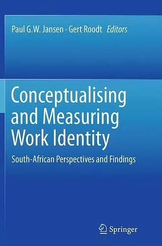 Conceptualising and Measuring Work Identity cover