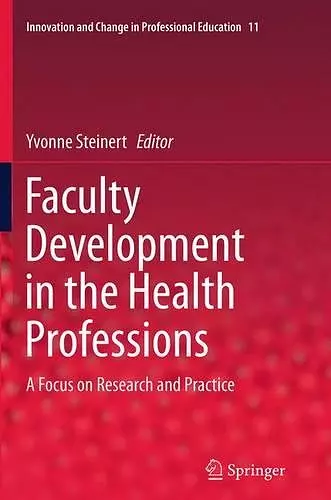 Faculty Development in the Health Professions cover