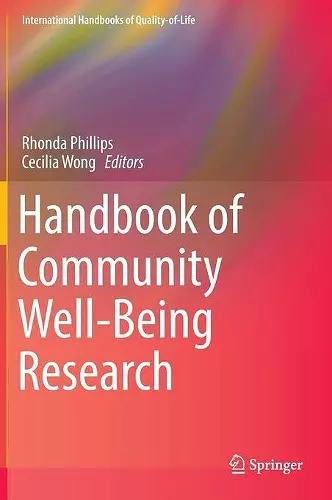 Handbook of Community Well-Being Research cover