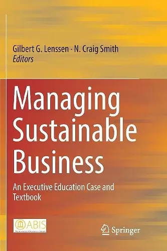 Managing Sustainable Business cover