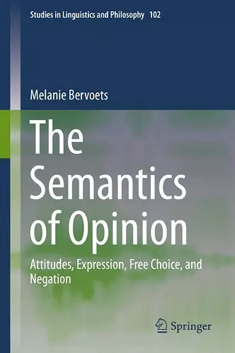 The Semantics of Opinion cover