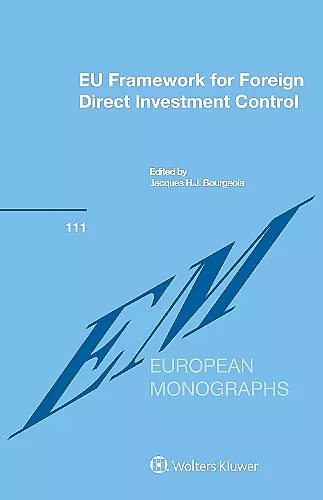 EU Framework for Foreign Direct Investment Control cover