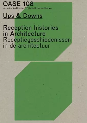 OASE 108 -  Reception Histories in Architecture cover